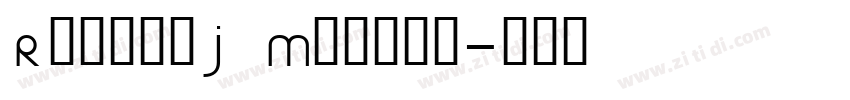 RobotoJ Medium字体转换